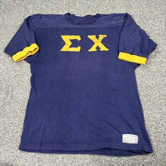 50s Russel Southern Co Athletic Sigma Chi Jersey #44 True Vintage Sz Medium